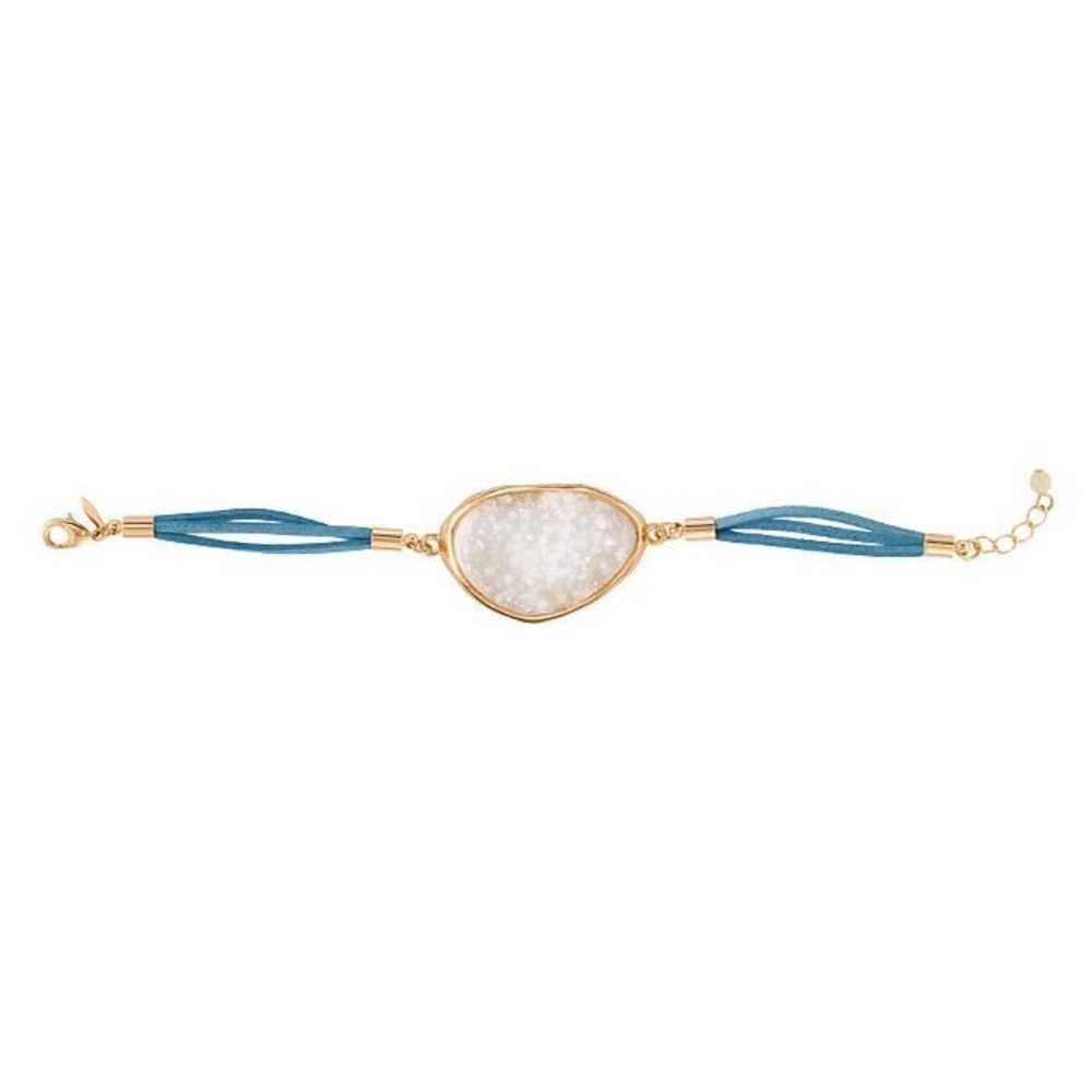 Druzy Bracelet White